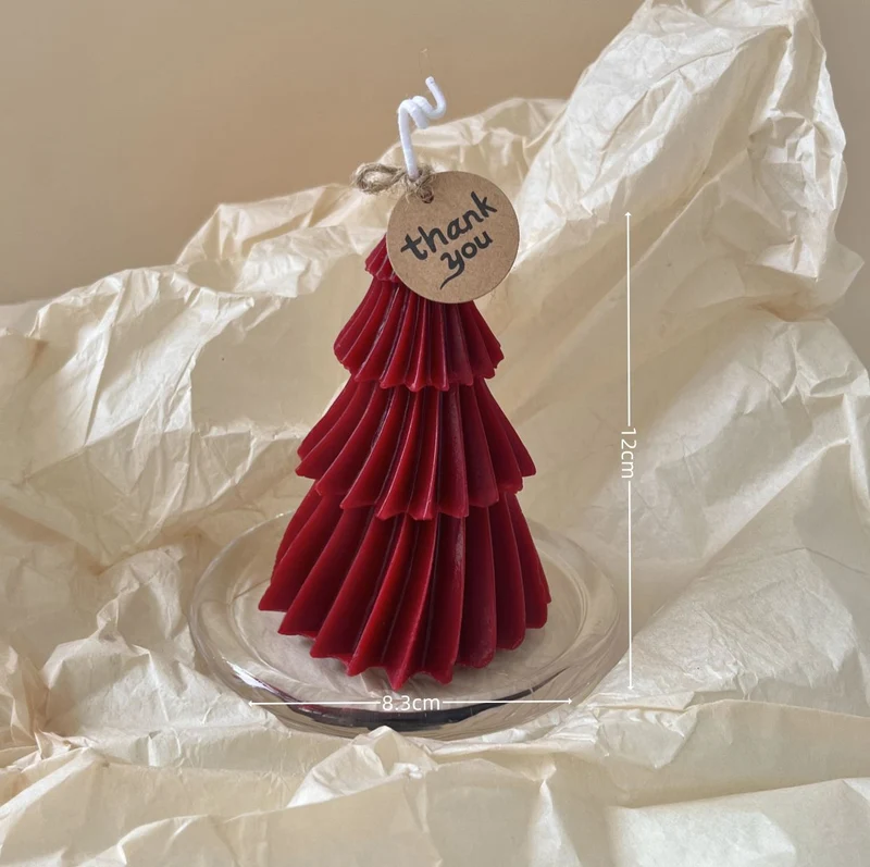 Vintage Fluted Pointed Taper Säulenkernkerze