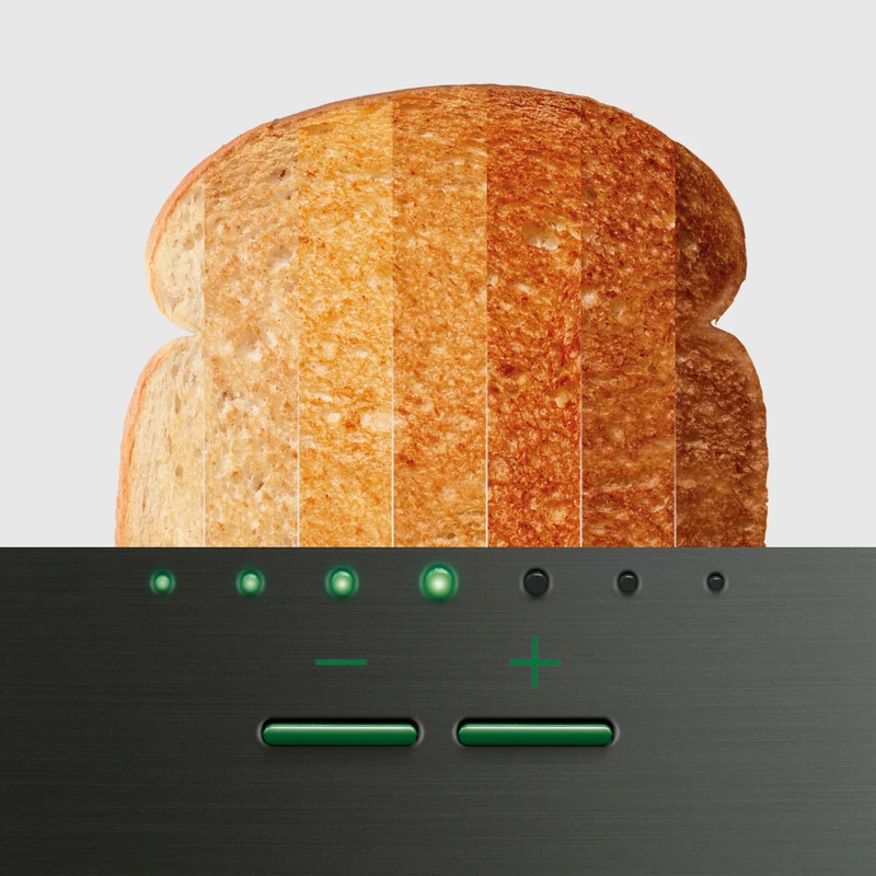 Breville The Eye Q 850 Auto 2 Slice Black Truffle Toaster
