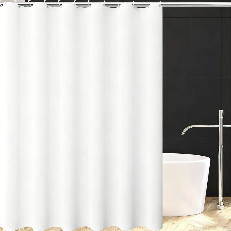 Duschvorhang, PEVA, transparent, 80–120 cm