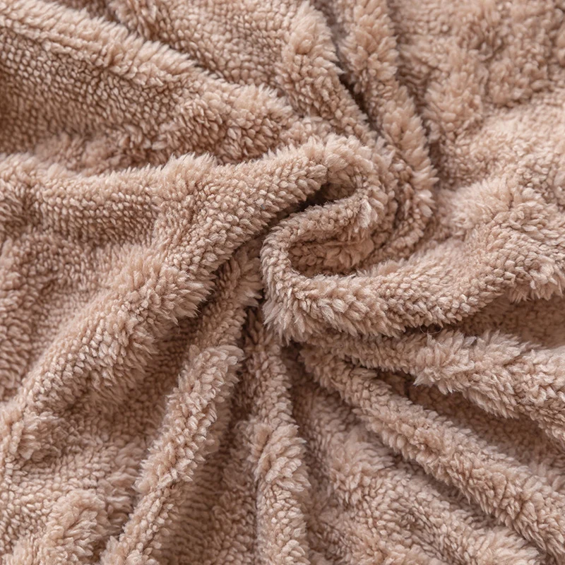 Wendbare Sherpa-gefütterte strukturierte Strickdecke