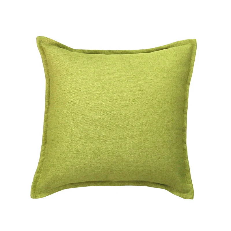 Dekorative Leinen-Wurfpillow-Bezug mit Paspelkante