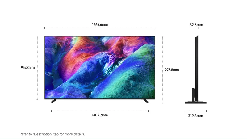 Samsung 75" MICRO RGB R85H 4K Smart AI TV 2026