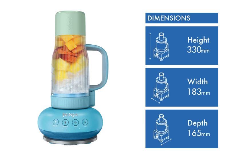 Ninja BlendBOSS Tumbler Blender Blue Raspberry