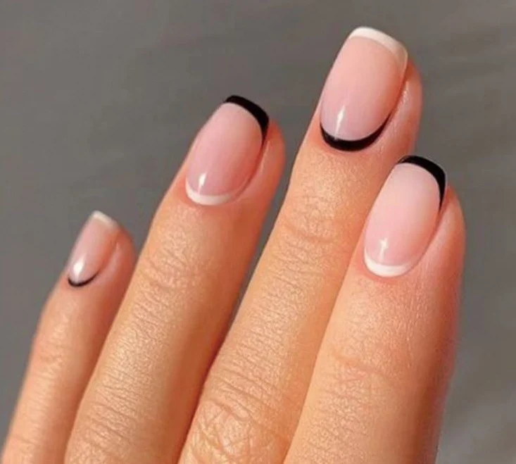 Französische Tipp Acryl-Nagelverlängerungen Karnz