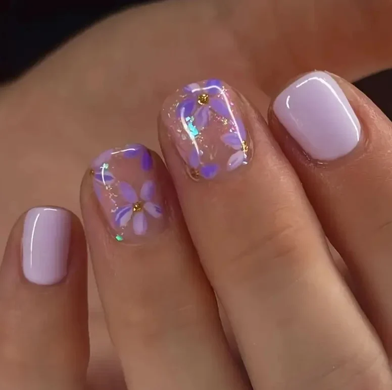 Blumenmuster-Nagelkunst-Set Karnz