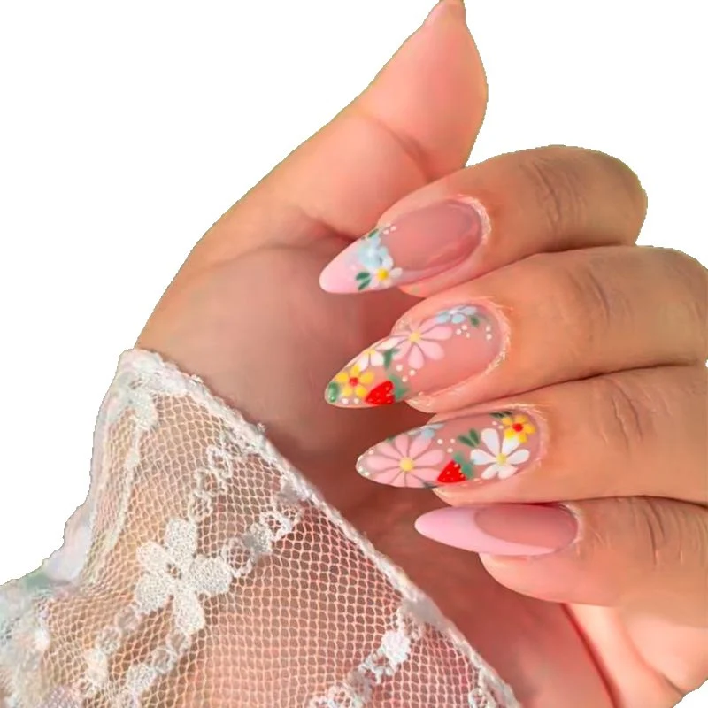 Florales Acryl-Nagelkunst-Set Karnz