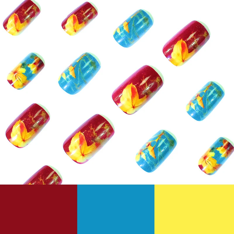 Floral Theme Acryl Nagelkunst Karnz