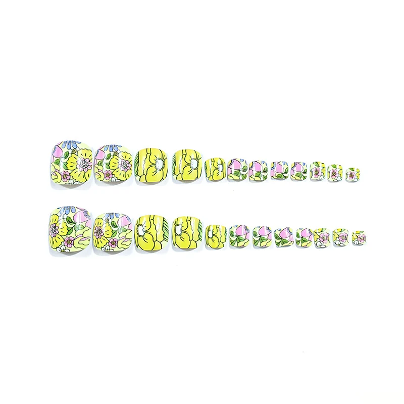 Floral Pediküre Nagelkunst Karnz