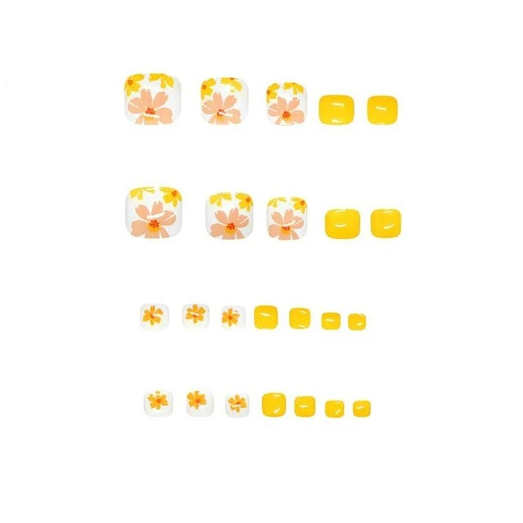 Floral Nail Art Pediküre Set Karnz