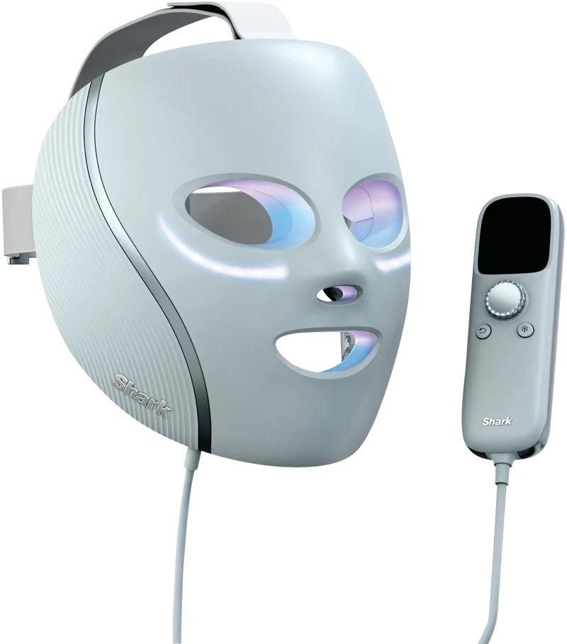Shark CryoGlow Cooling + LED Face Mask Blue Frost