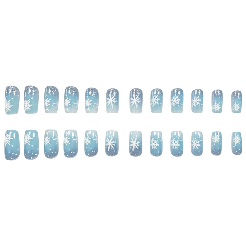 Frosted Snowflake Gel Nail Art Set Karnz