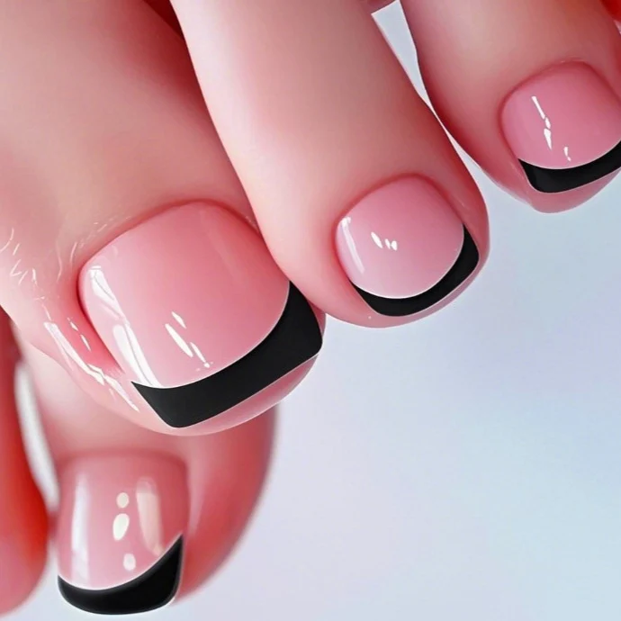 French Tip Nagelkunst Set Karnz