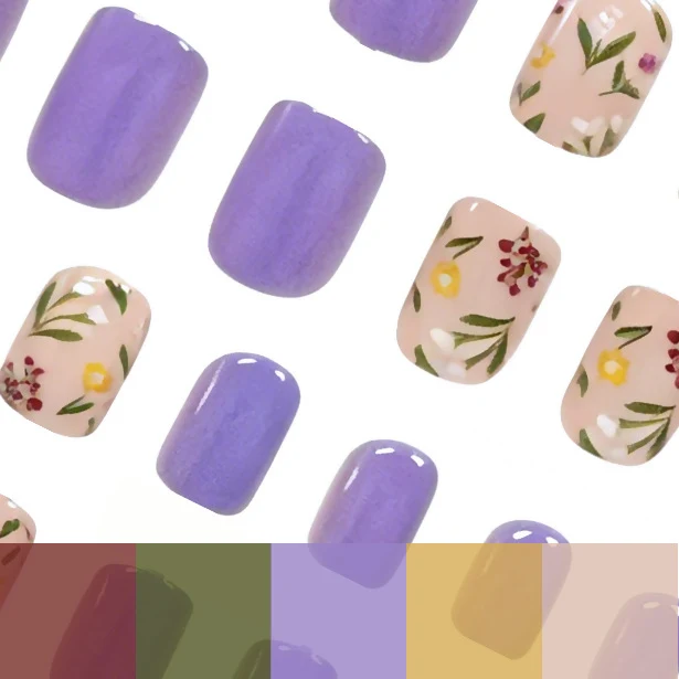 Floral Art Acryl Nageldesign Karnz