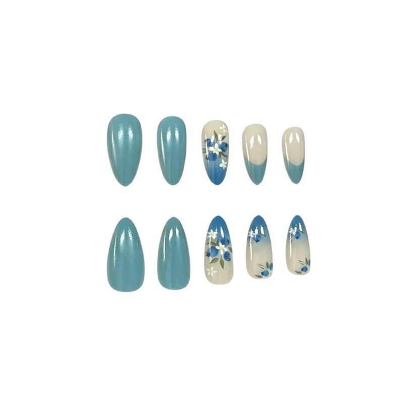 Floral Acryl-Nail-Enhancements Karnz