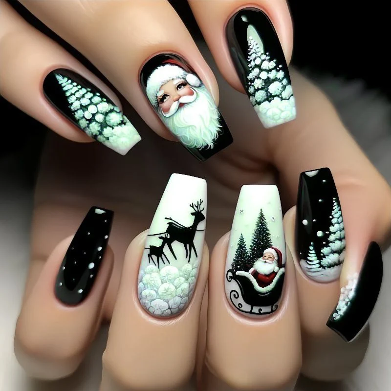 Festliche Themen Feiertags Nagelkunst Karnz