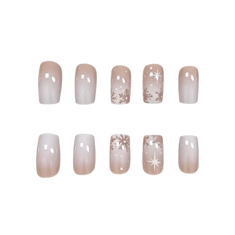 Elegante Frosted Winter Nagelkunst Verbesserungen Karnz