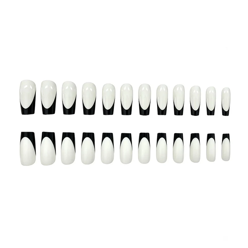 Elegante French Tip Presse-auf Nägel Karnz 1789915939