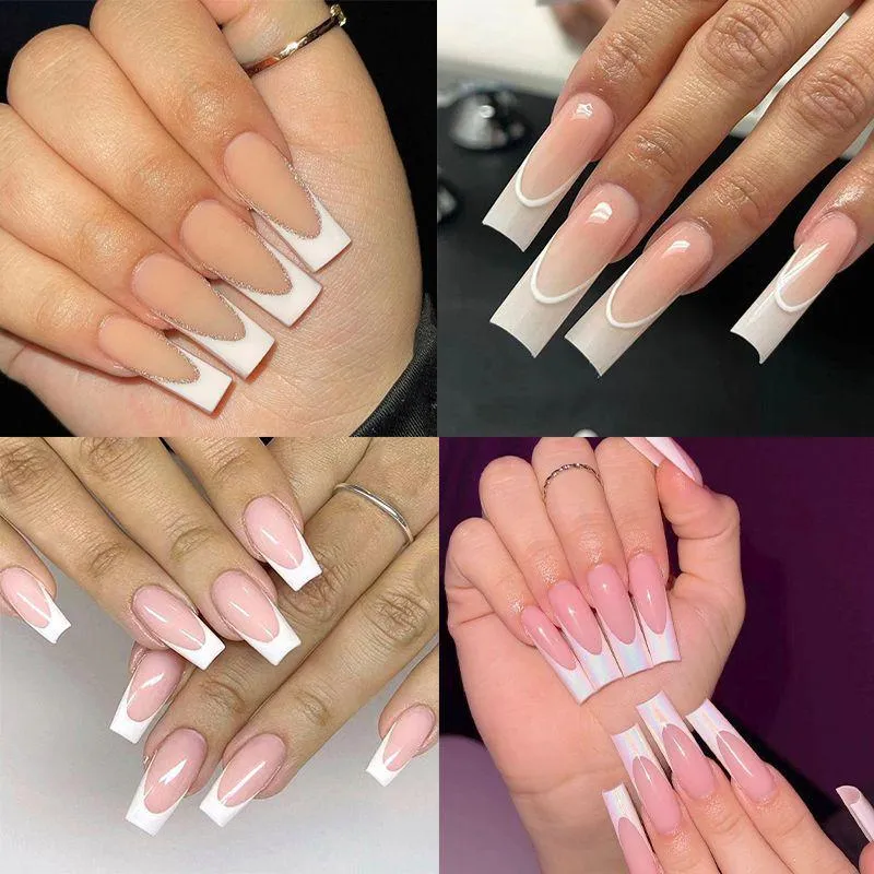 Elegante französische Tipp-Nagelkunstverbesserungen Karnz