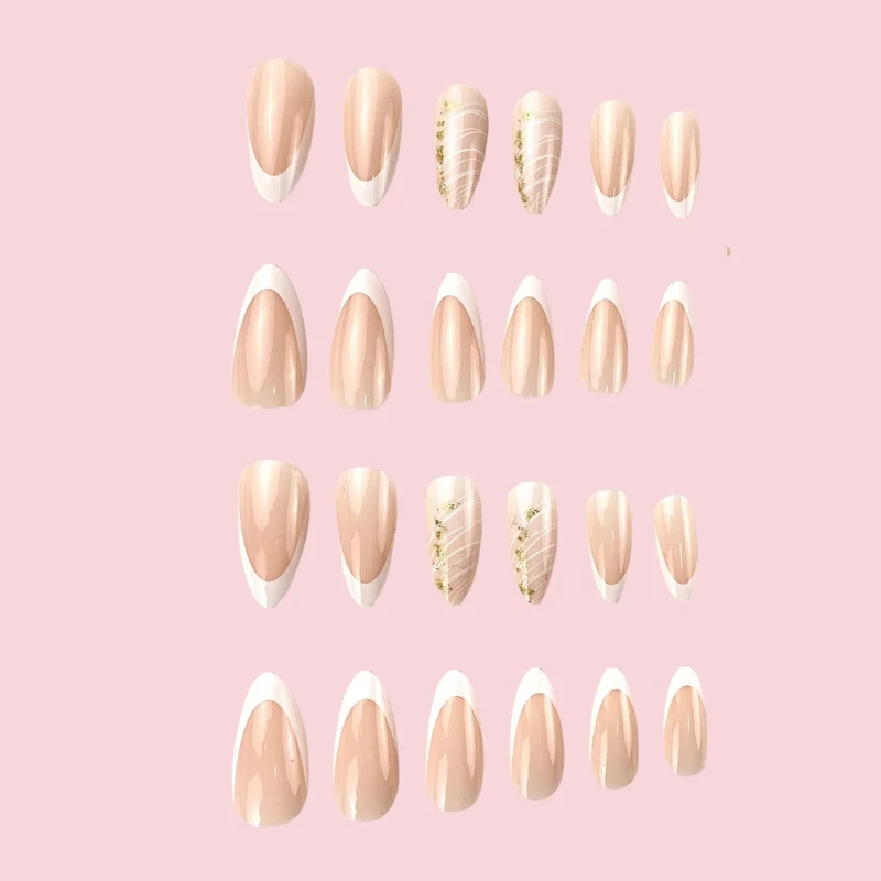 Elegantes französisches Spitzen-Nagelkunstdesign Karnz