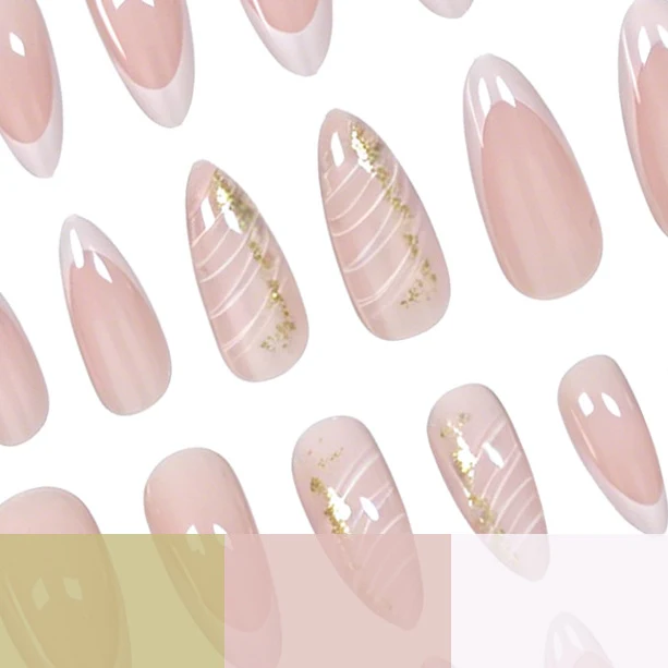 Elegante French Tip Gel-Nagelverstärkungen Karnz 1789915803