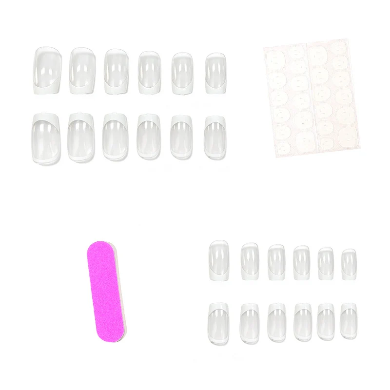 Elegante Französisch Tipp Acryl-Nagelerweiterungen Karnz 1789915565