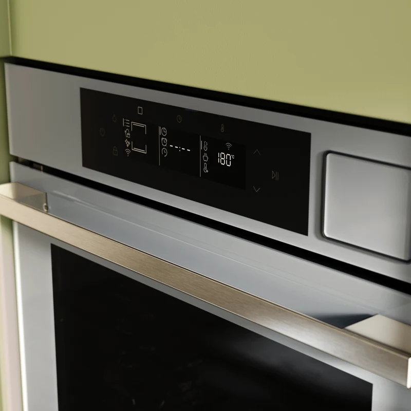 Haier 600 Series 60cm Built In Oven, Grey, 16 Function, Self Cleaning, Airfry, Steam Assist Plus