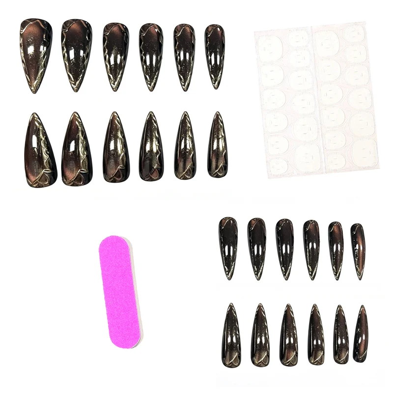 Elegante Stiletto-Nagelverlängerungen Karnz