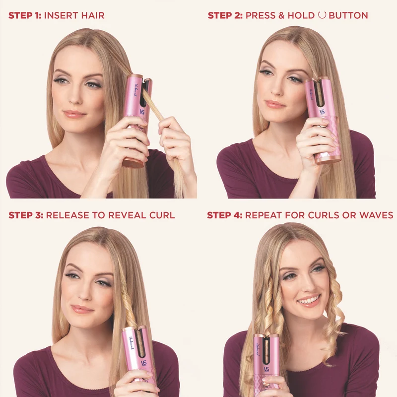 VS Sassoon Unbound Shine ProCordless Auto Curler