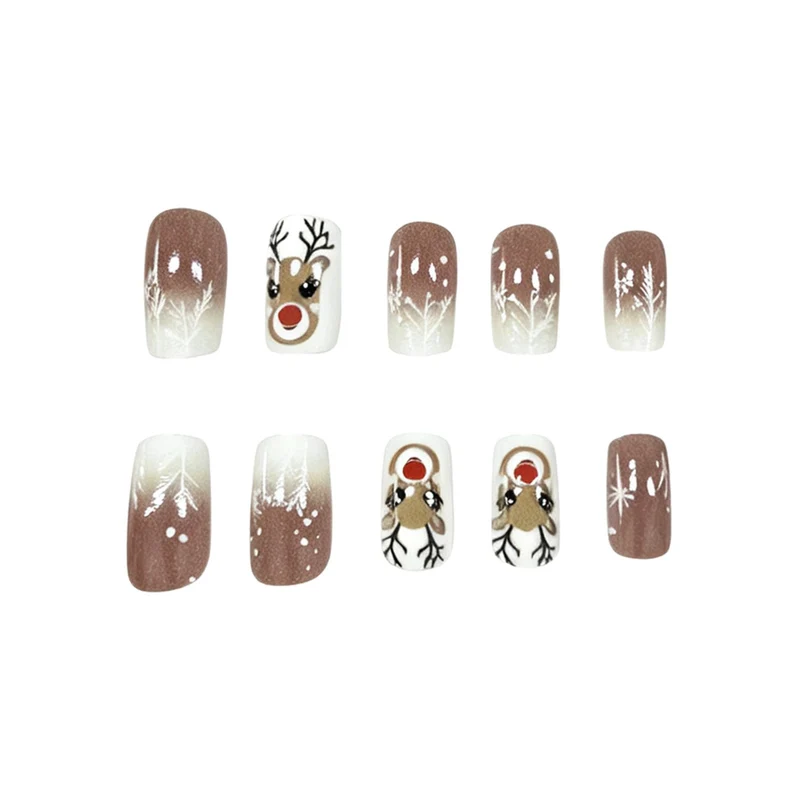 Festliches Rentier-Nageldesign Karnz
