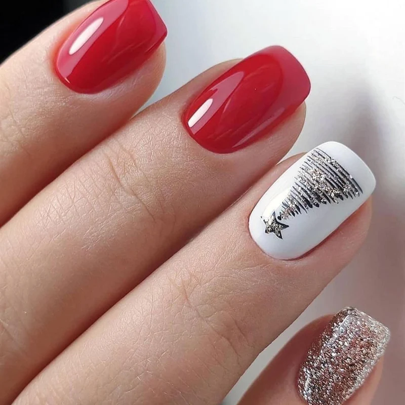 Festliche Nagelkunstverzierungen Karnz