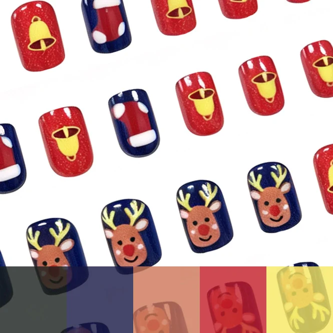 Festliches Feiertags-Themen-Nagelkunst-Set Karnz