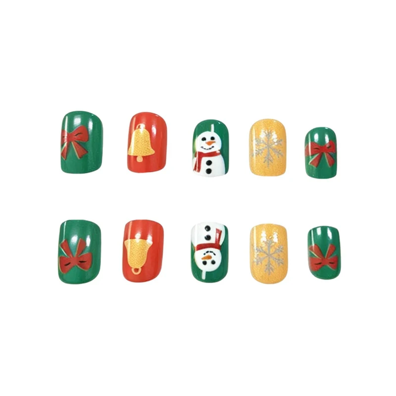 Festliche Feiertags-Themen Acryl-Nagelkunst Karnz