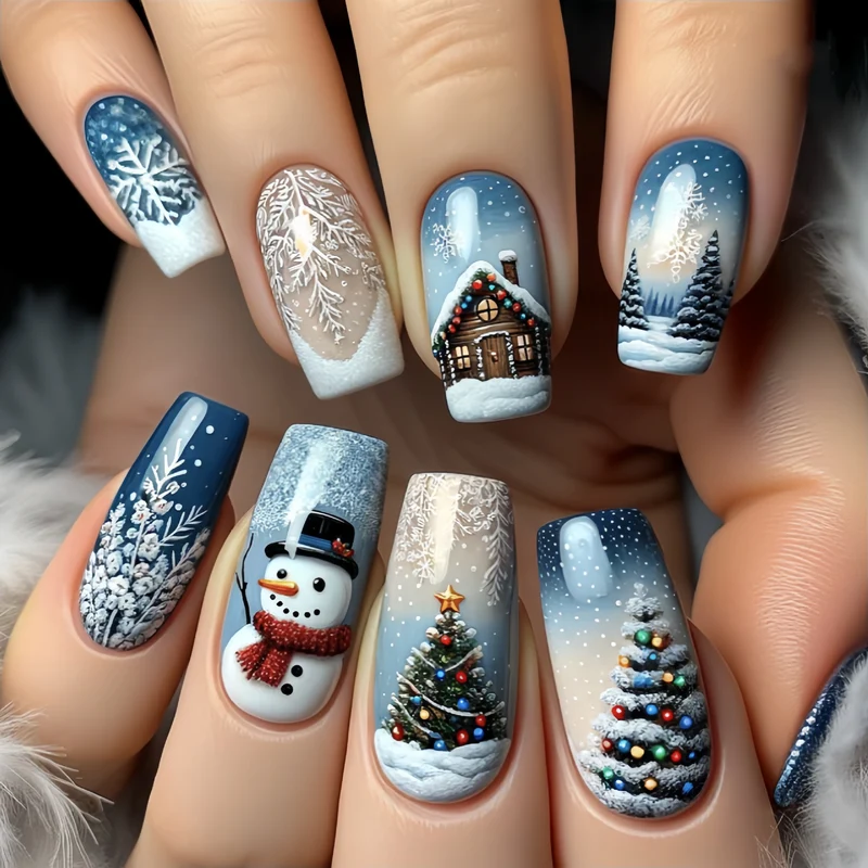 Festliches Feiertags-Nagelkunst-Set Karnz
