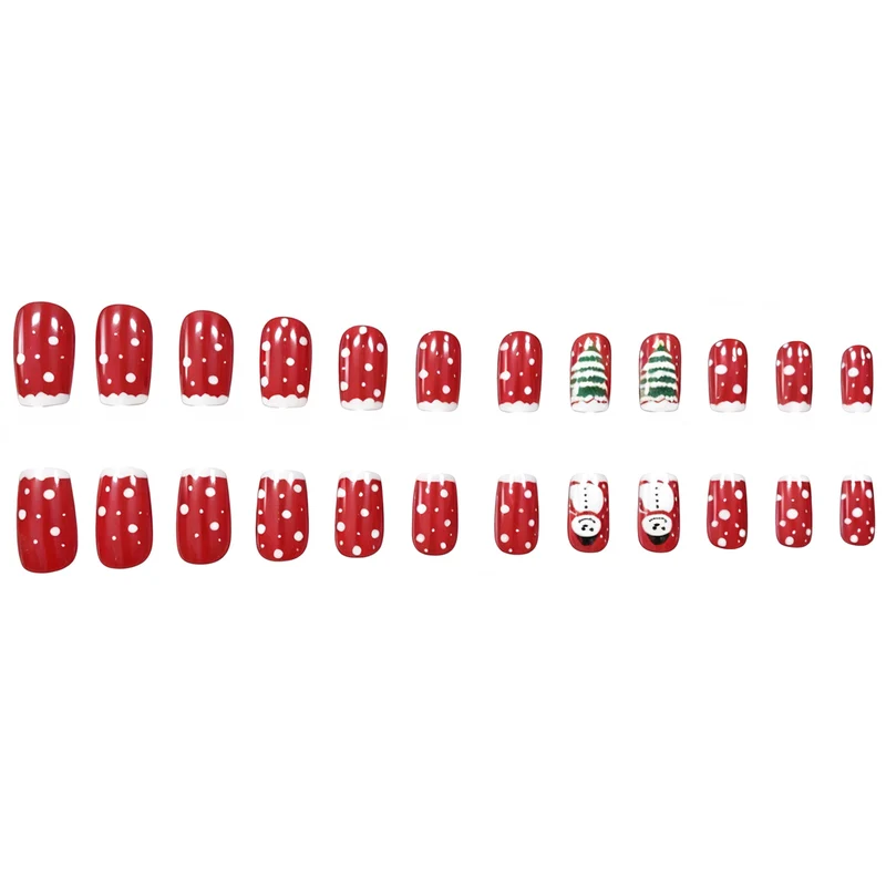 Festliche Weihnachts-Themen Acryl-Nagelkunst Karnz