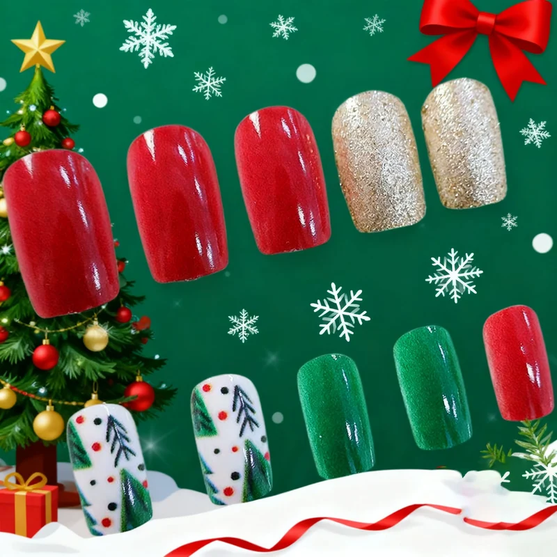 Festliche Weihnachtsnagelkunst Karnz