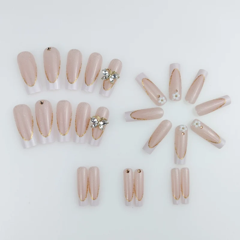 Elegante Lange Stiletto Aufklebenägel Verbesserungen Karnz