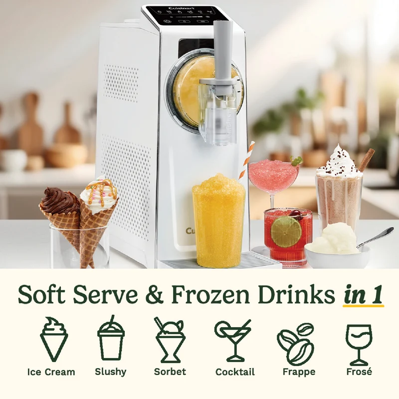Cuisinart Frost Fusion Soft Serve Ice Cream And Frozen Drinks Maker