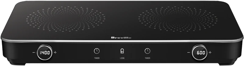 Breville The Quick Cook Dual Zone Induction Cooker Matte Black