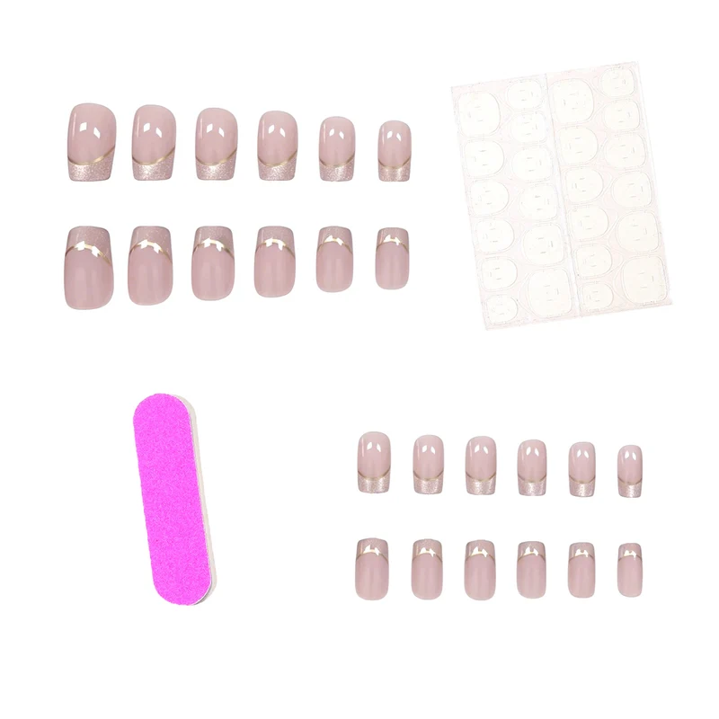 Elegante Französische Tip Acryl-Nagelkunst Verbesserungen Karnz