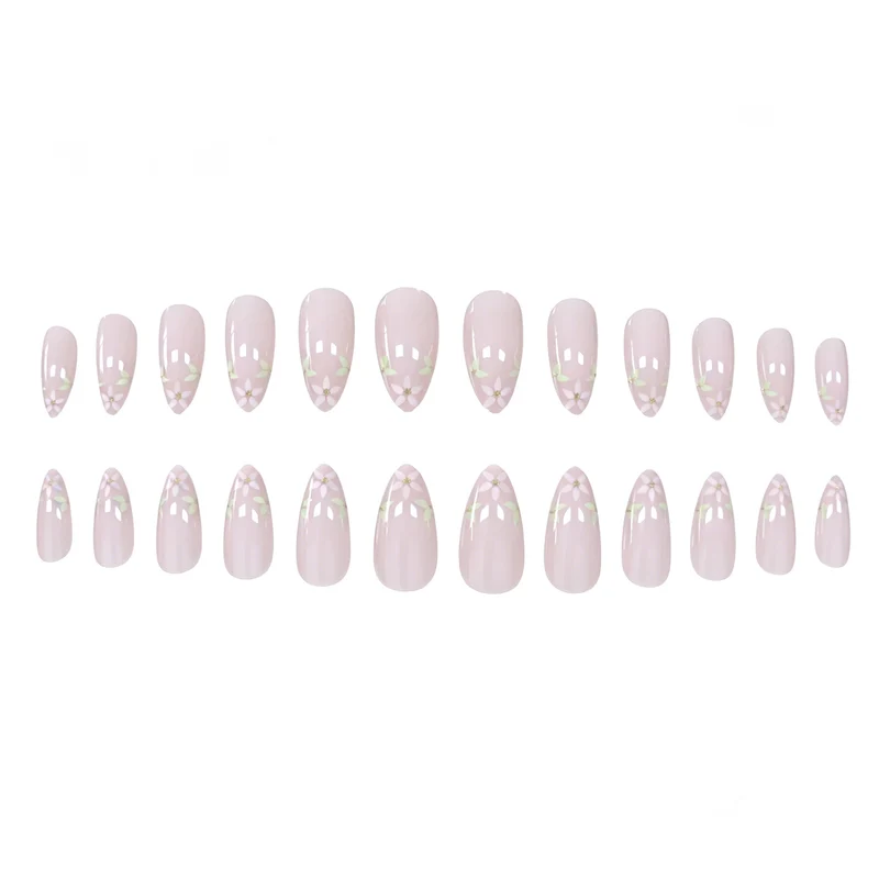 Elegante florale französische Spitze Nagelkunstverlängerungen Karnz