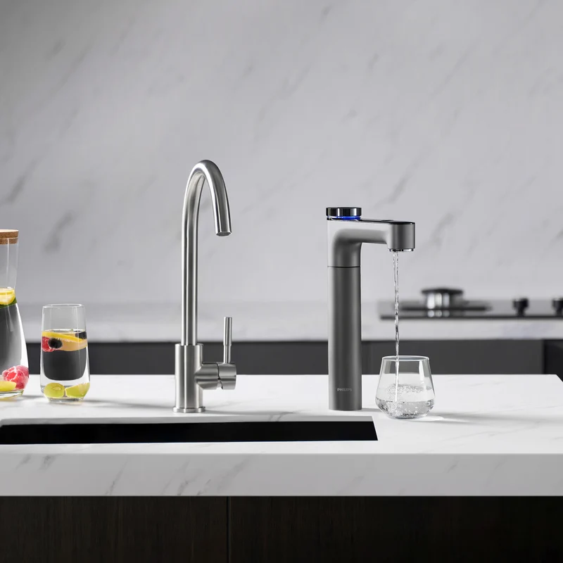 Philips Reverse Osmosis Purification Tap, Instant Chilled and Boiling Water, Volume and Temperature Control, Dark Grey