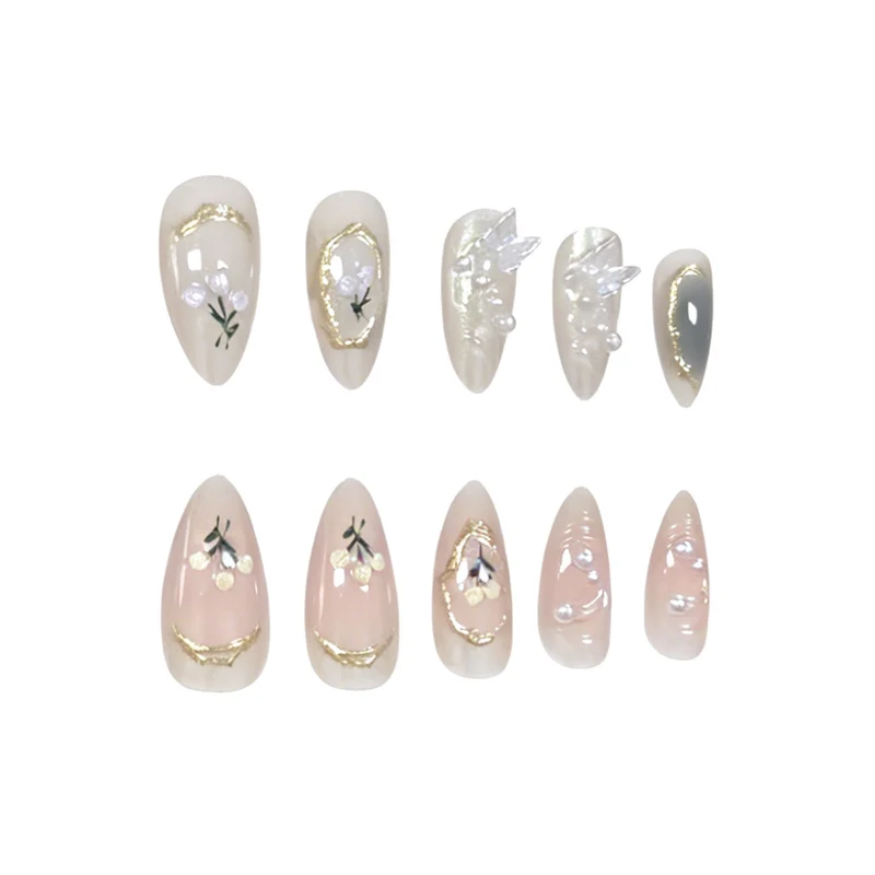Elegante dekorative Gel-Nagelverzierung Karnz