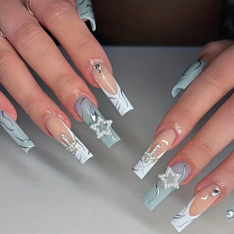 Elegante dekorative Acryl-Nagelverlängerungen Karnz