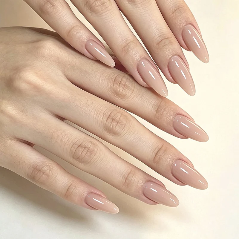 Elegante mandelförmige Acryl-Nagelverlängerungen Karnz 1789915564