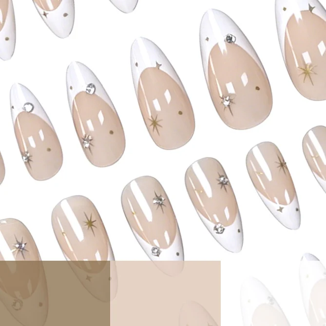 Elegante Akzent Stiletto Nagelkunst Verbesserungen Karnz