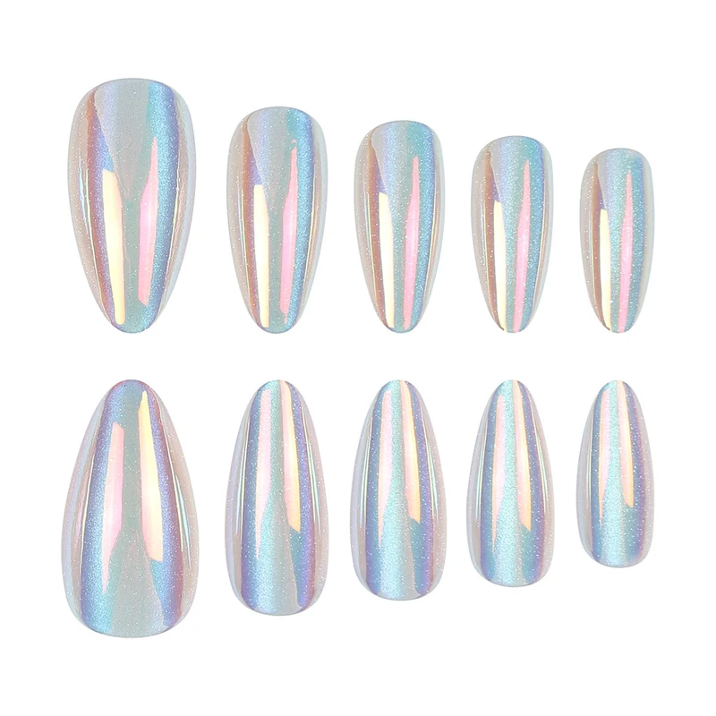 Iridescent Stiletto Nagelkunst Set Karnz