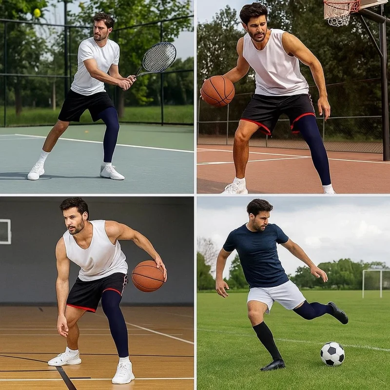 FlexiRelief | Full leg compression sleeve – Knee support – Graduated compression – Pain relief – Recovery – Swelling reduction Calf