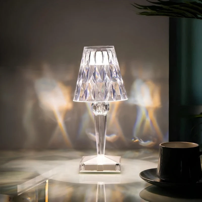 Kristall Tischlampe mit Touch-Steuerung - LumeCrystal | Karnz