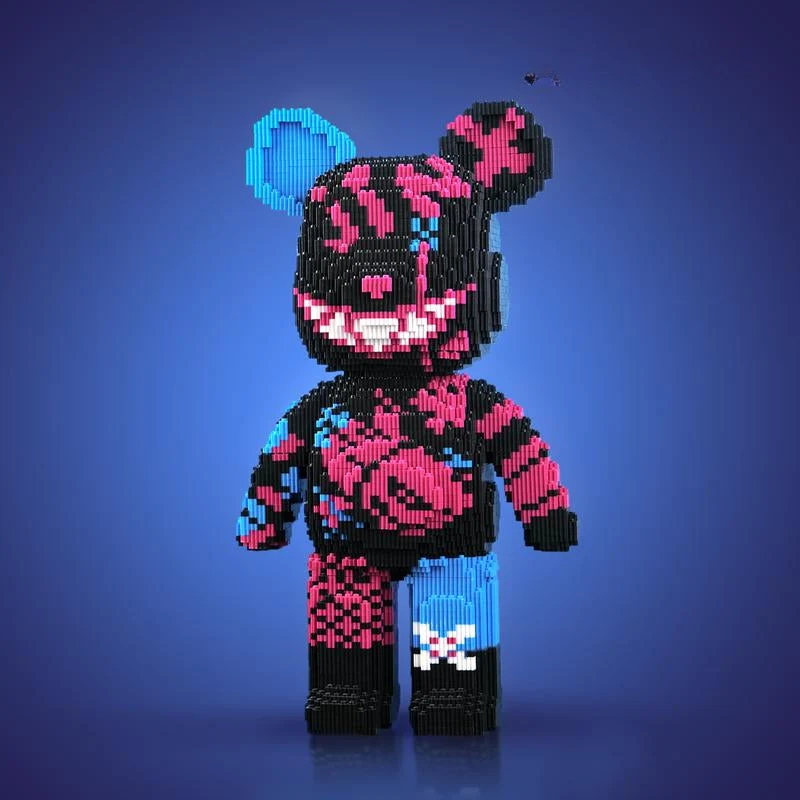 Karnz | DIY Pixel Art Block Bärenfiguren – Kreatives Bauen & Sammlerausstellung