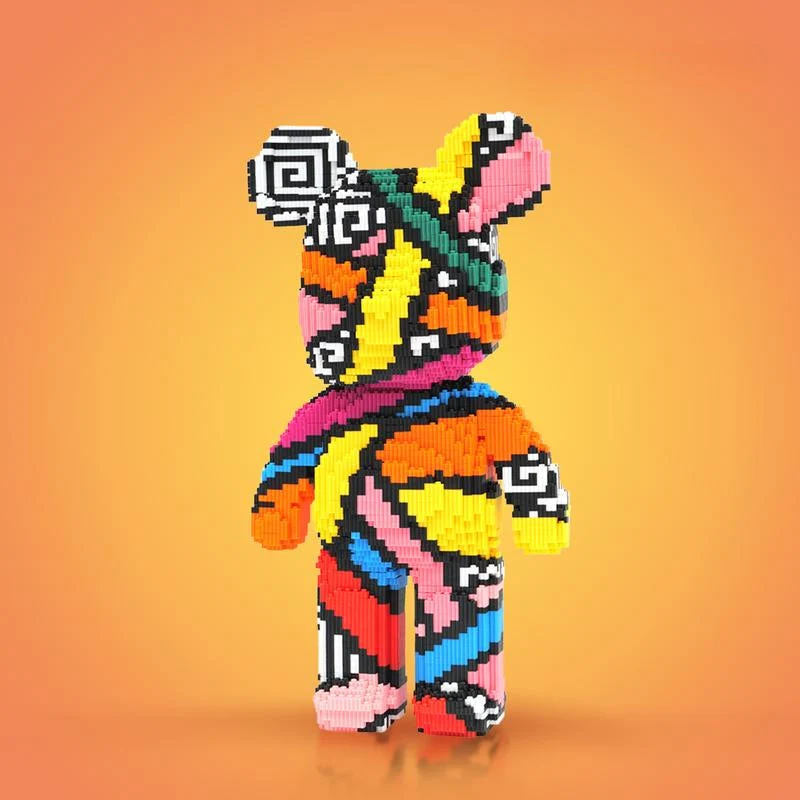 Karnz | DIY Pixel Art Block Bärenfiguren – Kreatives Bauen & Sammlerausstellung